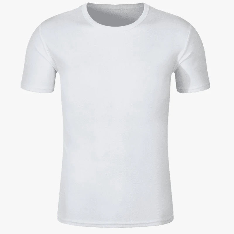 Men's Casual T-shirts Quick Dry Breathable Round Neck Short Sleeve Elastic