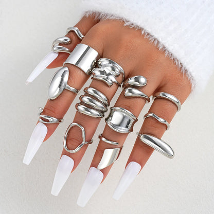 14 Piece Simple Luxury Ring Set