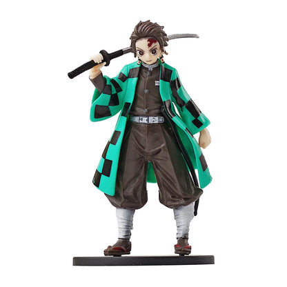 Anime Figure Kamado Tanjirou Nezuko Demon Slayer Figure Action Figures PVC Model Toys Zenitsu Figurine Inosuke Kimetsu No Yaiba
