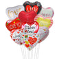 10‑Pack 18" “Te Amo” Heart Foil Balloons – Valentine’s Day & Wedding Helium Decorations