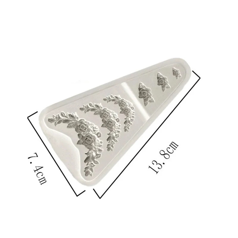 DIY Various flower bouquet Silicone Molds Gum Paste Chocolate Fondant Sugarcraft Cake Border Decorating Tools