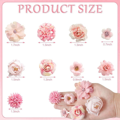 46Pcs Rose Artificial Flowers Heads for Home Decor Fake Flowers Garden Wedding Marriage Decoration Wreath Garland Gift Accessory
