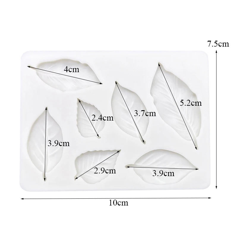 Leaf Silicone Mold Sugarcraft Chocolate Cupcake Baking Mold Fondant Cake Decorating Tools