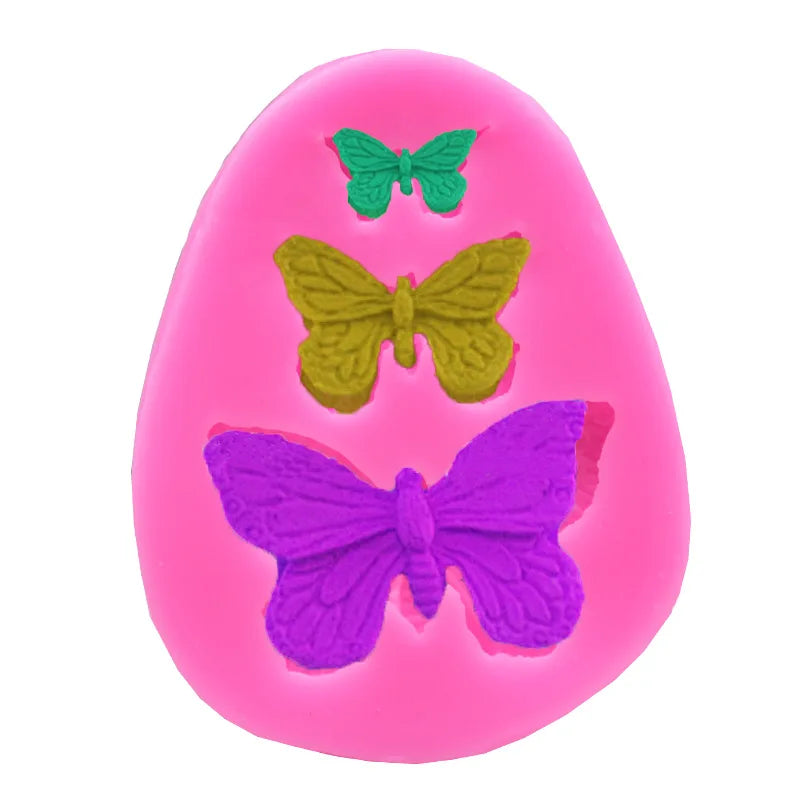 - 3D Butterfly Silicone Mold – Polymer Clay, Candy, Fondant & Cupcake Decorating Tool