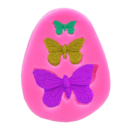 - 3D Butterfly Silicone Mold – Polymer Clay, Candy, Fondant & Cupcake Decorating Tool