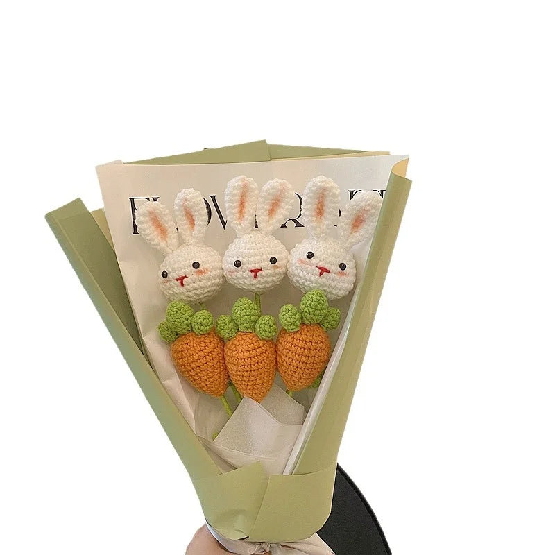 One artificial flower, vase decoration, Easter artificial carrot decoration, home decoration, party decoration