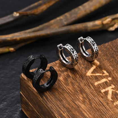 Thick Small Hoop Earrings for Men Teens, Anit Allergy Stainless Steel Huggies Earrings, Unisex Punk Rock Ear Jewelry