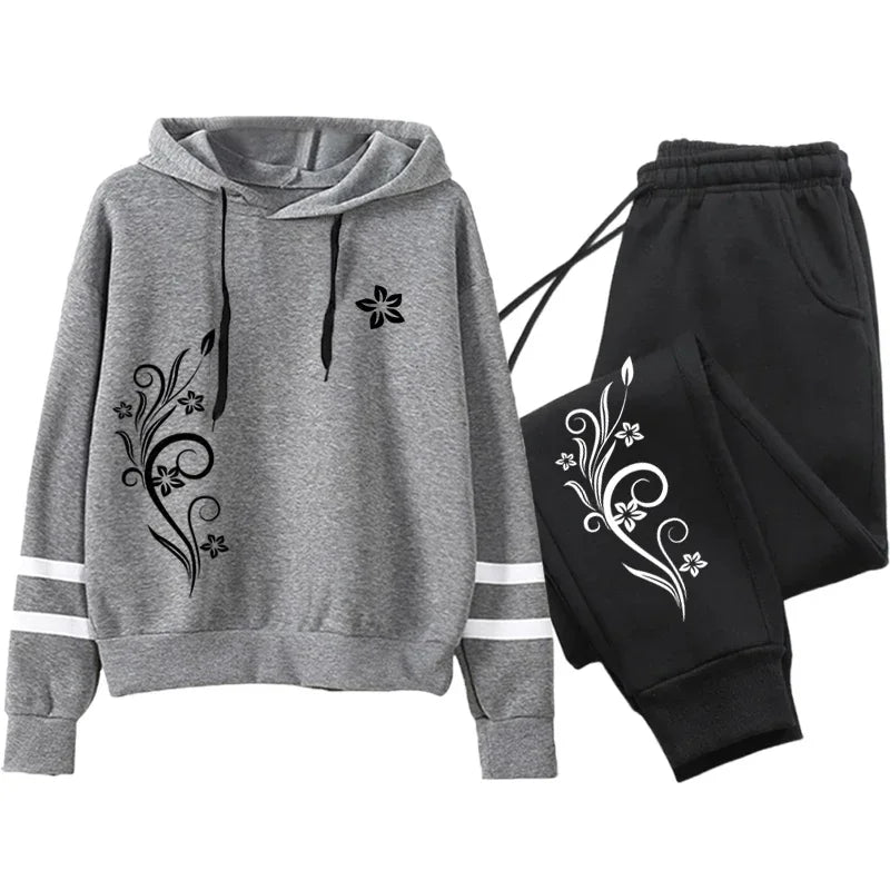 Women’s Autumn/Winter Tracksuit – Hoodie & Sweatpants Set