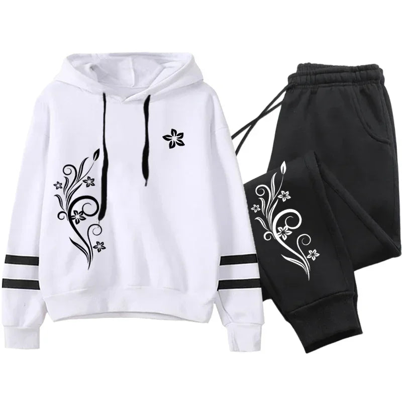 Women’s Autumn/Winter Tracksuit – Hoodie & Sweatpants Set