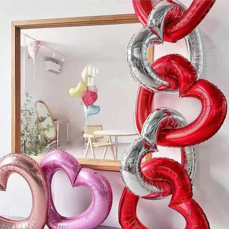 50pcs 5inch red heart balloons for Valentine's Day, birthdays, anniversaries, weddings, parties, decorations, balloons
