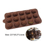 (59-87) Handmade Chocolate Candy Mould Jelly Pudding Ice Mold Insect Rose Heart Shape Silicone Moulds Baking Tool