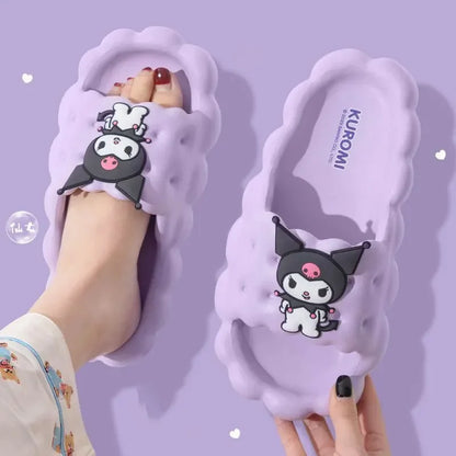 Hello Kitty Slippers Kuromi Women Indoor Slippers Comfy Anti-Slip