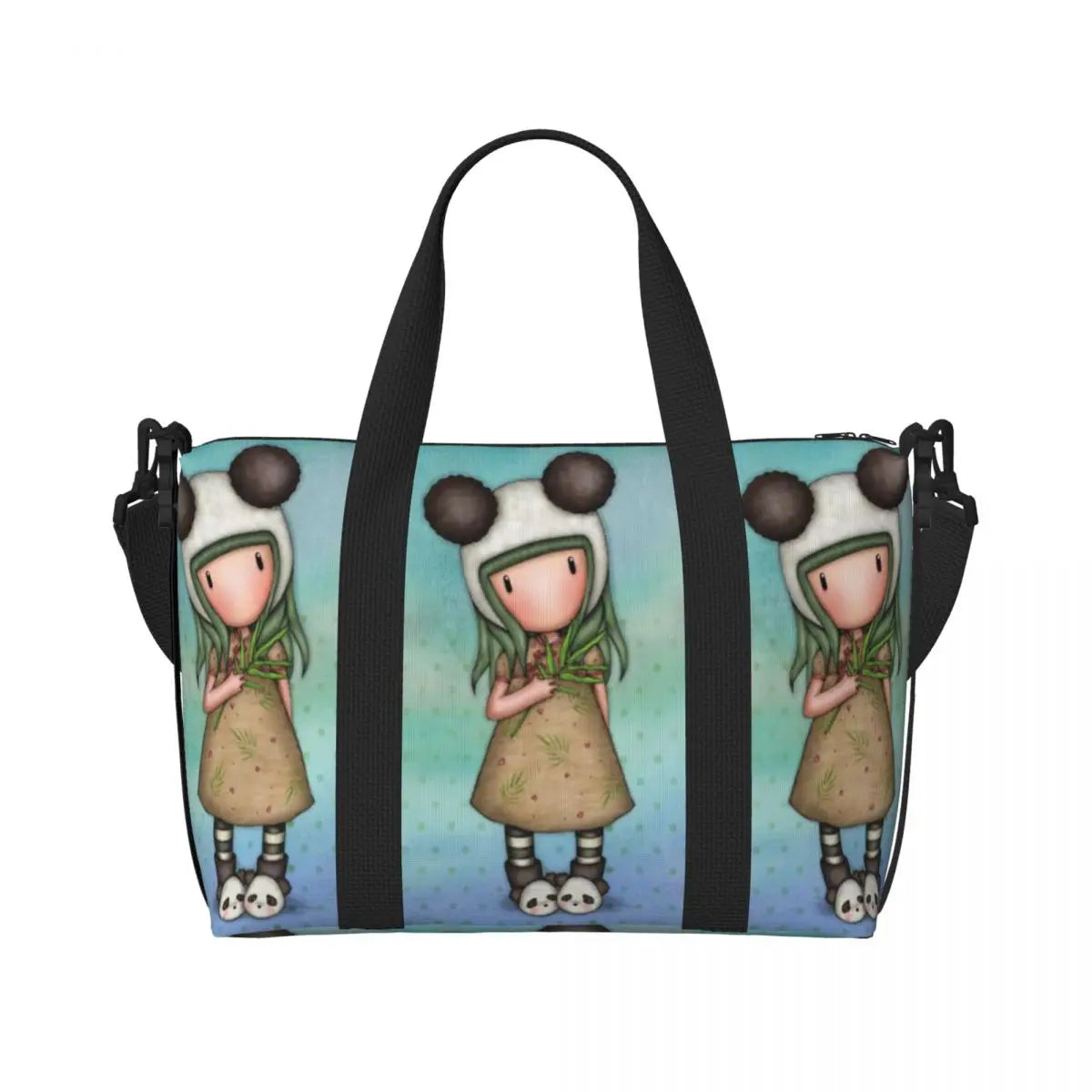 Santoro Gorjuss Large Beach & Travel Tote – Women’s Yoga, Gym, Shopping Shoulder Duffle Bag
