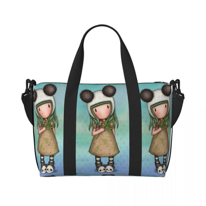 Santoro Gorjuss Large Beach & Travel Tote – Women’s Yoga, Gym, Shopping Shoulder Duffle Bag
