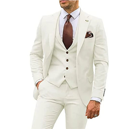 3 Pieces Tuxedo Suits for Men Slim Fit