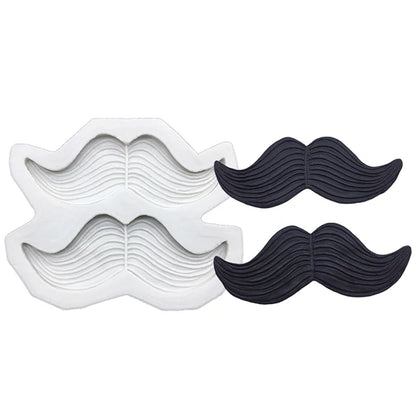 Moustache Bows Necktie Father's Day Silicone Sugarcraft Mold Chocolate Cupcake Baking Mold Fondant Cake Decorating Tools