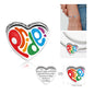 2025 Hot 925 Sterling Silver Rainbow Pride Month Charm Pendant heart bead unlimited Fit Original Bracelet For Women Jewelry Gift