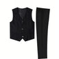 Boys 5PCS Suit Wedding Kids Vest Pants Clothes