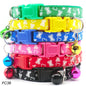 100Pcs Dog Collar With Bells Adjustable