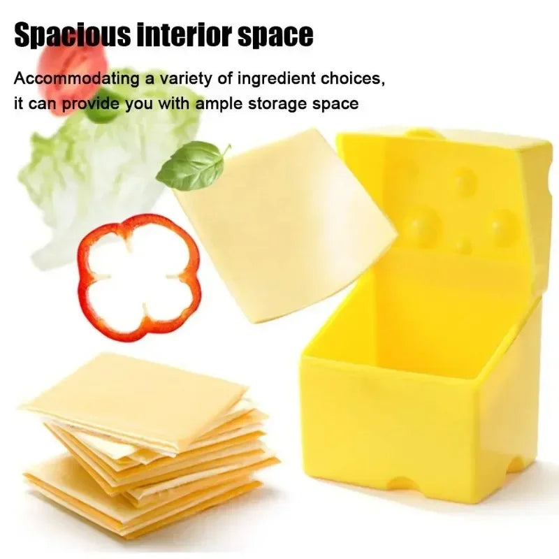 Cheese Storage Large Sliced Cheese Storage Container Plastic Butter Block Lid Box Cheese Sl ...