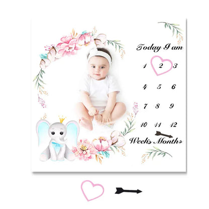 Baby Monthly Milestone Blanket