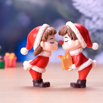 “1pc Merry Christmas Couple Ornament – Holiday Tree & Home Decoration