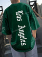 Men’s LOS ANGELES Print T‑Shirt – Loose Fit Short Sleeve
