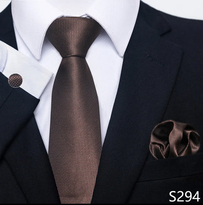 Silk Tie Pocket Squares Necktie Suit Accessories