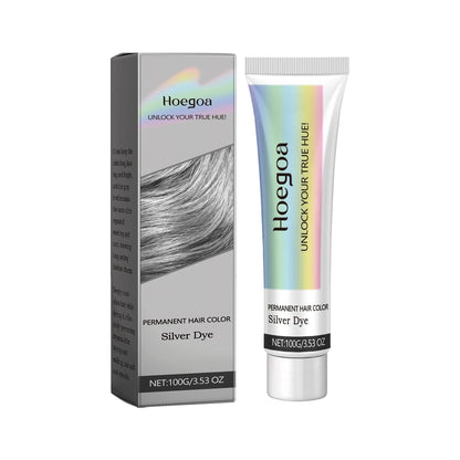 Permanent Grey Hair Dye Styling Hair Color Wax Shampoo No Damage Quick Coloring Long-Lasting Professional Hair Dyeing Cream