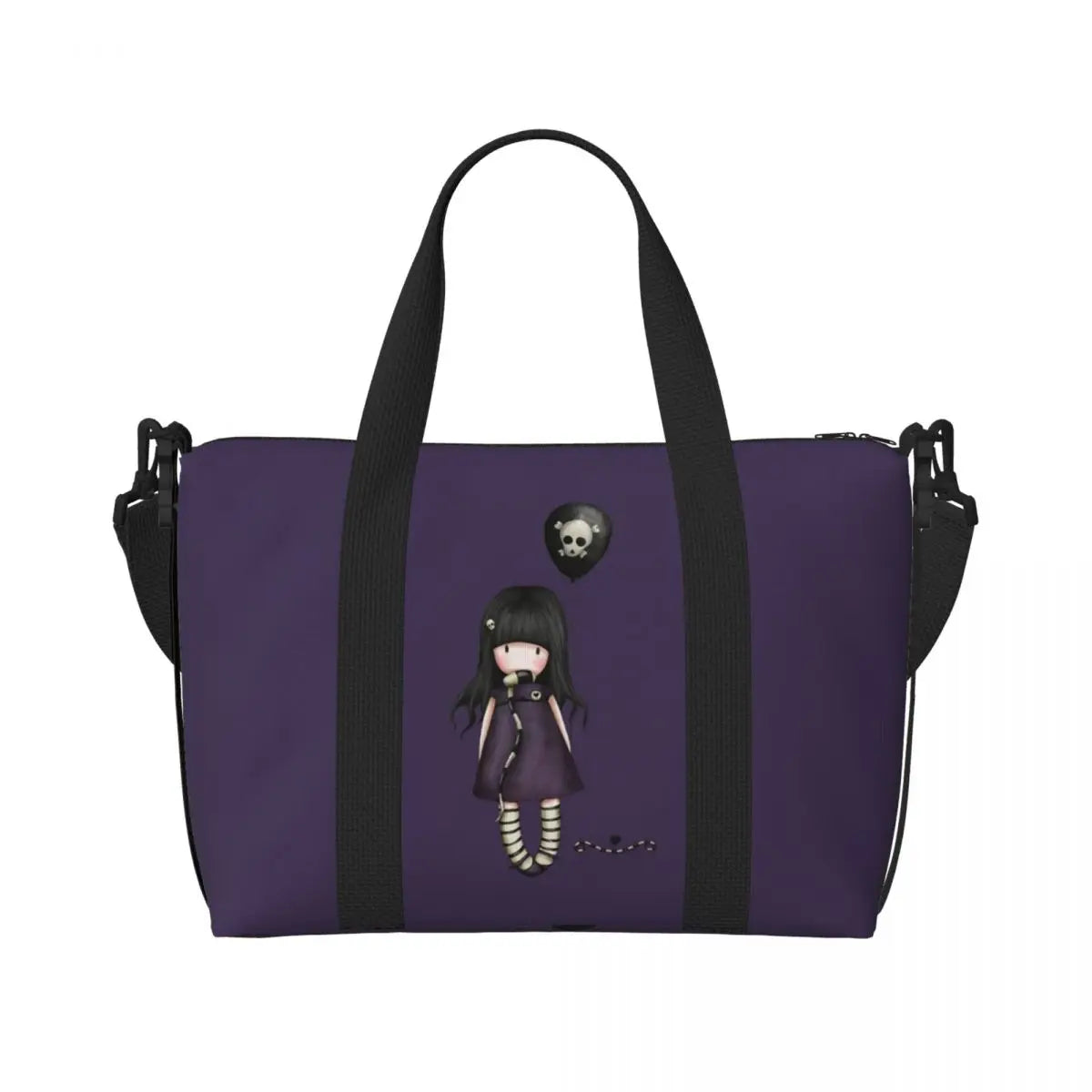 Santoro Gorjuss Large Beach & Travel Tote – Women’s Yoga, Gym, Shopping Shoulder Duffle Bag