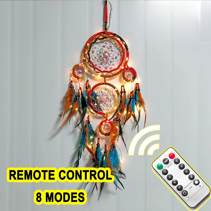 big dream catcher hanging/light decoration nordic decoration home girls room/nursery/kids decor dreamcatcher children room new 5