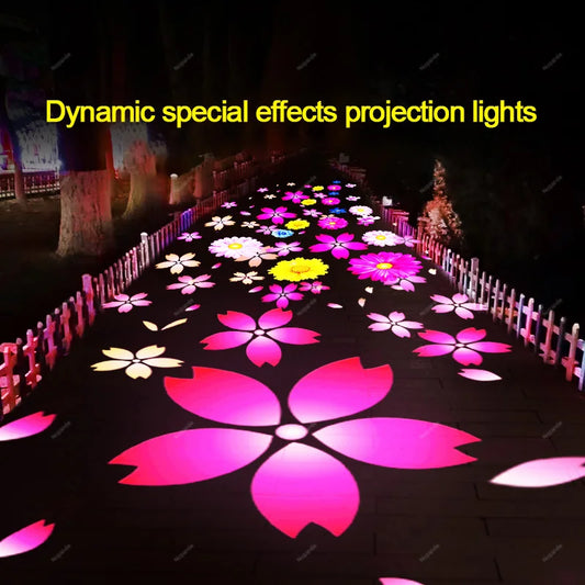 Dynamic special effects projection lights Outdoor park lighting ground atmosphere custom fish logo door head spotlights