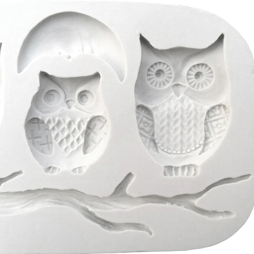 Owl Silicone Sugarcraft Mold Resin Tools Chocolate Cupcake Baking Fondant Cake Decorating Tools