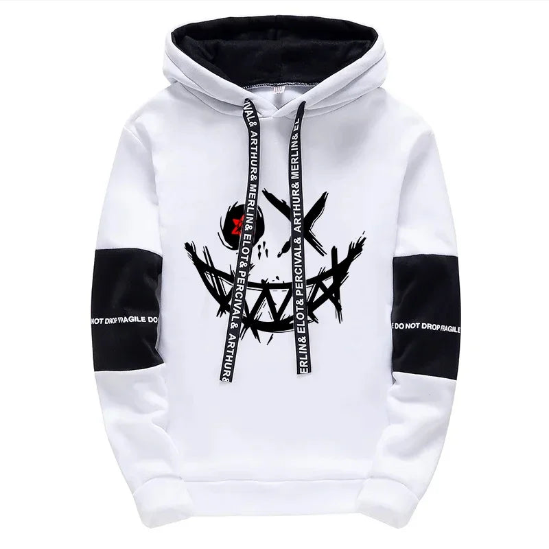 Mens Tracksuit Printed Single Piece Sweatshirts Sweatpants Casual Hoodie Pants Outdoors