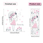 Cartoon Girl Unicorn Vinyl Child Wall Stickers for Baby Room Decoration Bedroom Accessories Furniture Decals Wall Art Room Decor