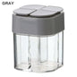 4 In 1 Spice Salt Pepper Transparent Seasoning Shakers jar Gadget with Cover