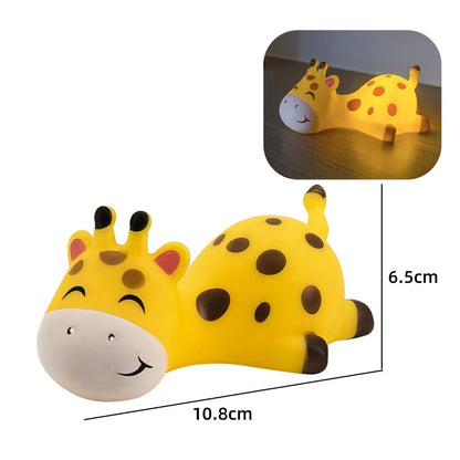Cute Mini Panda Night Light LED Sleeping Animals Lamp Capybara Rabbit Lamp for Home Desktop Orname nParty Favors Gift