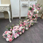 1m 2m Luxury Flower Row Runner Artificial Flowers for Table Centerpiece Wedding Decoration Mix Flowers Backdrop Wall Arches Deco