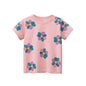 Short Sleeve Children Girl T-shirts Printed 2-8 Years Cotton Toddler Girl Tops Kids Baby Girl Tees Clothes
