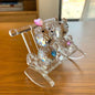 Crystal Couple Bear Figurine Glass Animal Bear Car Ornament Decor Home Table Decor Valentine's Day Gifts For Lovers