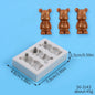Bear Silicone Mold Cake Topper Fondant Chocolate Candy Cupcake Baking Cake Decorating Tools Polymer Clay Gum Paste Mold