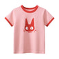 Short Sleeve Children Girl T-shirts Printed 2-8 Years Cotton Toddler Girl Tops Kids Baby Girl Tees Clothes