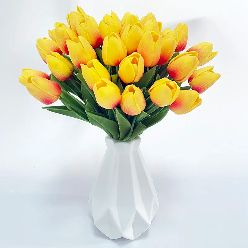 5/10Pcs Artificial Tulip Flowers Bouquets Indoor Home Room Decor Garden Wedding Decoration Party Table Vase Ornament Fake Flower
