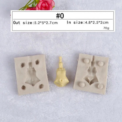 3D Doll Body Silicone Mold Fondant Chocolate Cake Decorating Tool DIY Clay Soft Pottery Doll Human Body Hand and Feet Mold