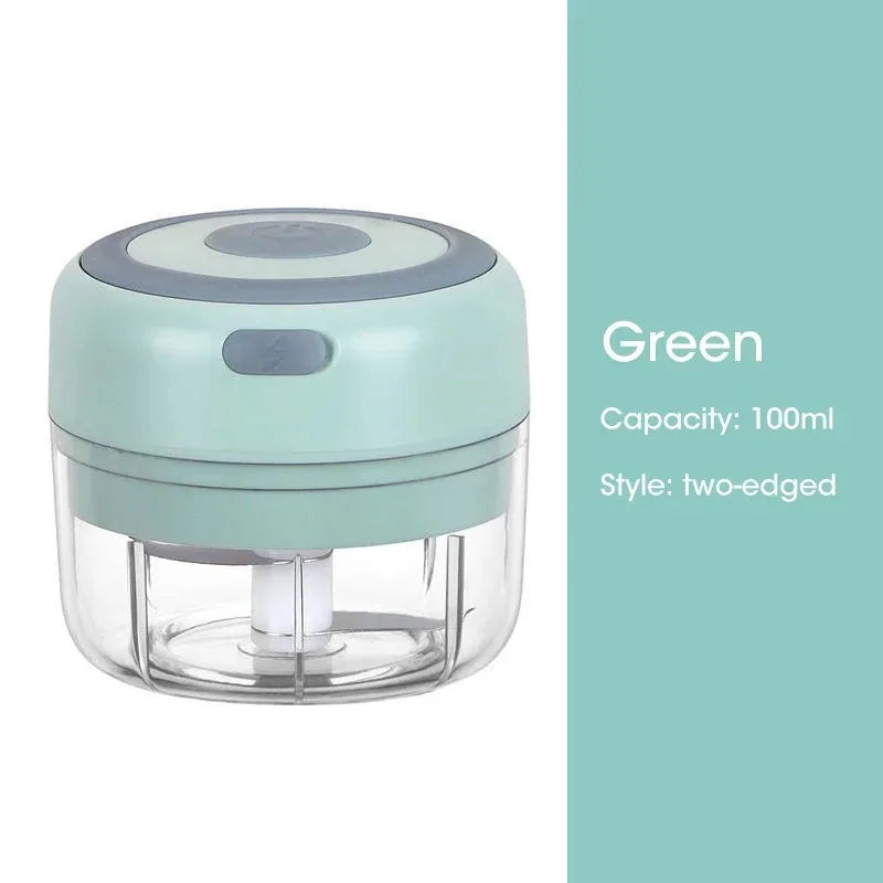 Mini Wireless Electric Garlic Crusher 100ml/250ml Portable Chopper USB Charging