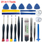 21 in 1 Mobile Phone Tablet Repair Tools Kit Screwdriver Combination Skid Multi Function Disassembly Set For iPhone 17 16 15 14