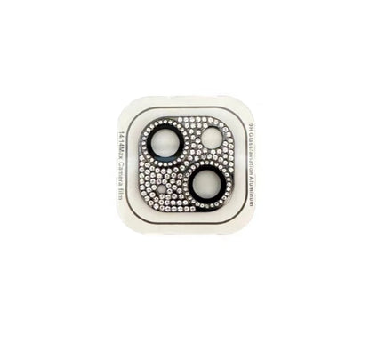 Luxury Camera Lens Film for IPhone 12/ 13/14 /15 Pro Max Mini 14 Plus Metal Glitter Diamond