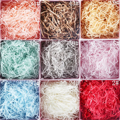 Glitter Raffia Paper Shreds Filler for Packing Empty Baskets for any occasion 20/50g