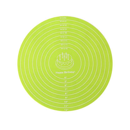 FAIS DU Cake Turntable Pat Silicone Baking Mat For Cake with Size Non-stick High Temperature Resistant Bake Tool Kitchen Gadget