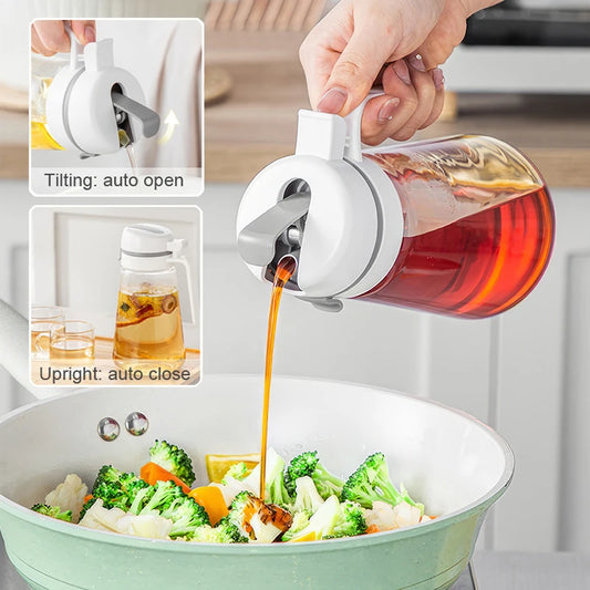 Auto Flip Syrup-Cooking Oil Dispenser Bottle